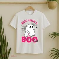 Breast Cancer Is Boo Sheet Halloween Ghost T-Shirt thumb 2