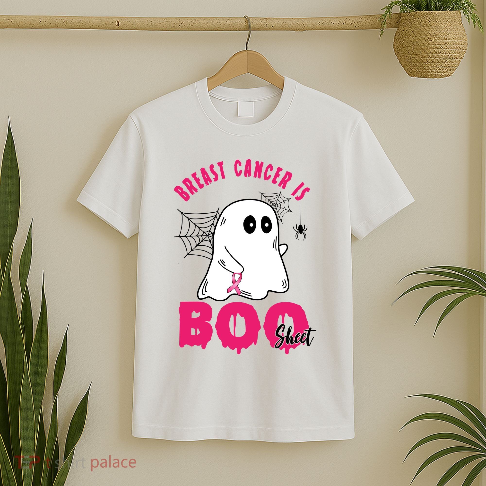 Breast Cancer Is Boo Sheet Halloween Ghost T-Shirt