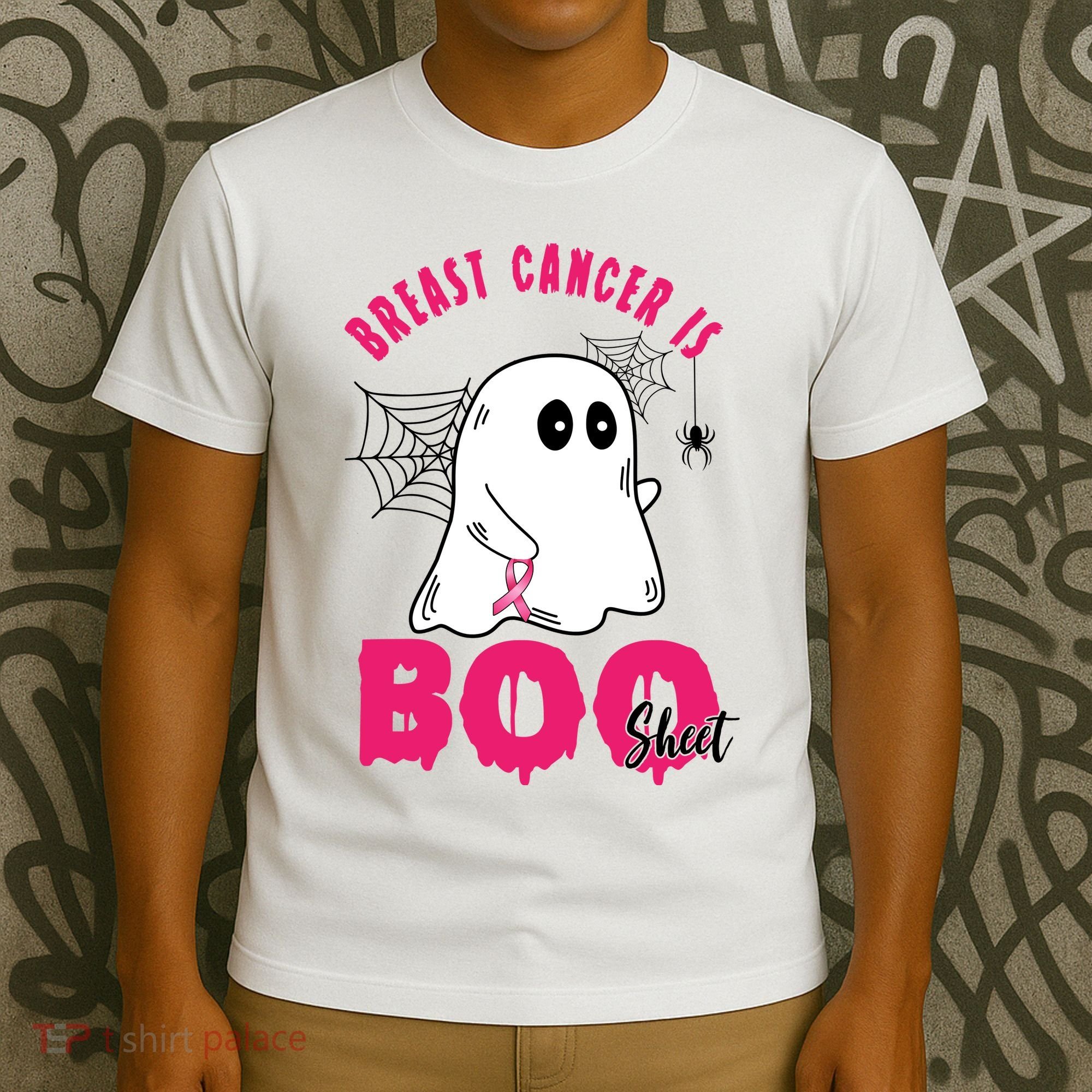 Breast Cancer Is Boo Sheet Halloween Ghost T-Shirt