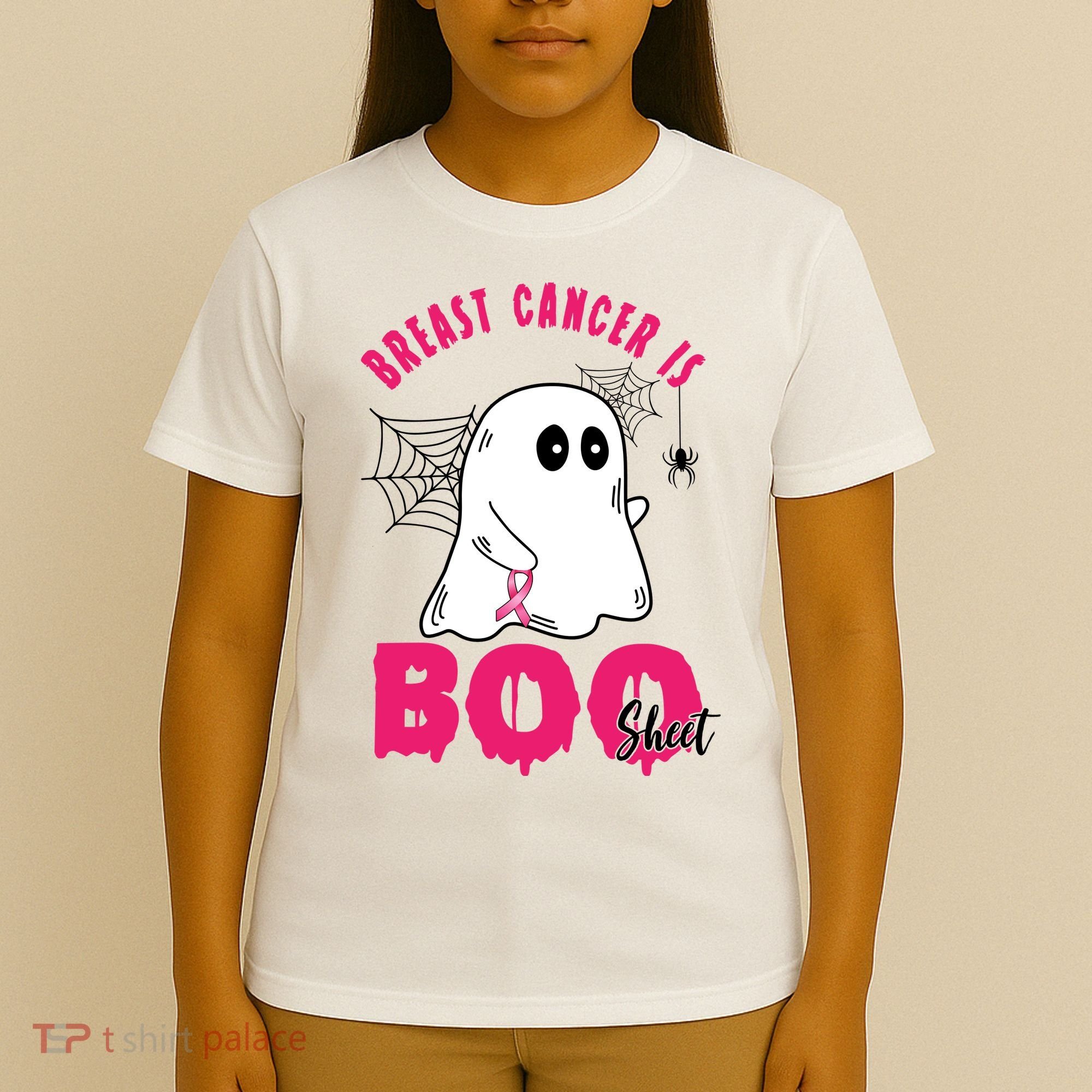 Breast Cancer Is Boo Sheet Halloween Ghost T-Shirt