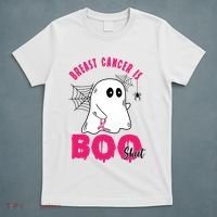Breast Cancer Is Boo Sheet Halloween Ghost T-Shirt thumb 5