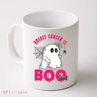 Breast Cancer Is Boo Sheet Halloween Ghost Coffee Mug thumb 0