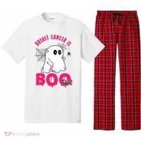 Breast Cancer Is Boo Sheet Halloween Ghost Pajama Set thumb 0