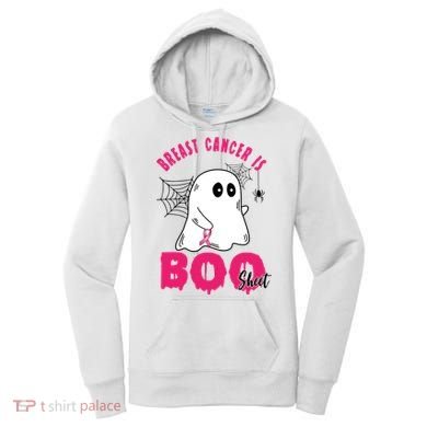 Breast Cancer Is Boo Sheet Halloween Ghost Women's Hoodie