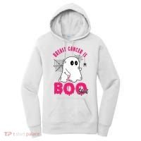 Breast Cancer Is Boo Sheet Halloween Ghost Women's Hoodie thumb 0
