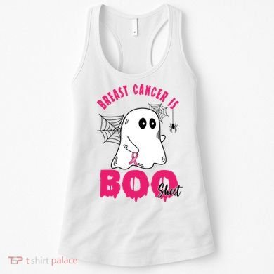 Breast Cancer Is Boo Sheet Halloween Ghost Women's Tank Top