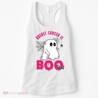Breast Cancer Is Boo Sheet Halloween Ghost Women's Tank Top thumb 0
