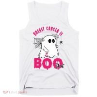 Breast Cancer Is Boo Sheet Halloween Ghost Tank Top thumb 0