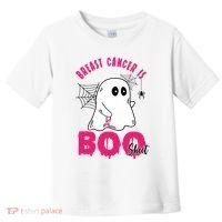Breast Cancer Is Boo Sheet Halloween Ghost Toddler T-Shirt thumb 0