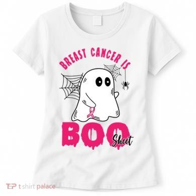Breast Cancer Is Boo Sheet Halloween Ghost Women's T-Shirt