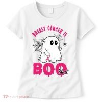 Breast Cancer Is Boo Sheet Halloween Ghost Women's T-Shirt thumb 0