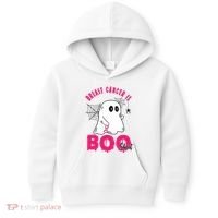 Breast Cancer Is Boo Sheet Halloween Ghost Kids Hoodie thumb 0