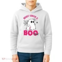 Breast Cancer Is Boo Sheet Halloween Ghost Kids Hoodie thumb 4