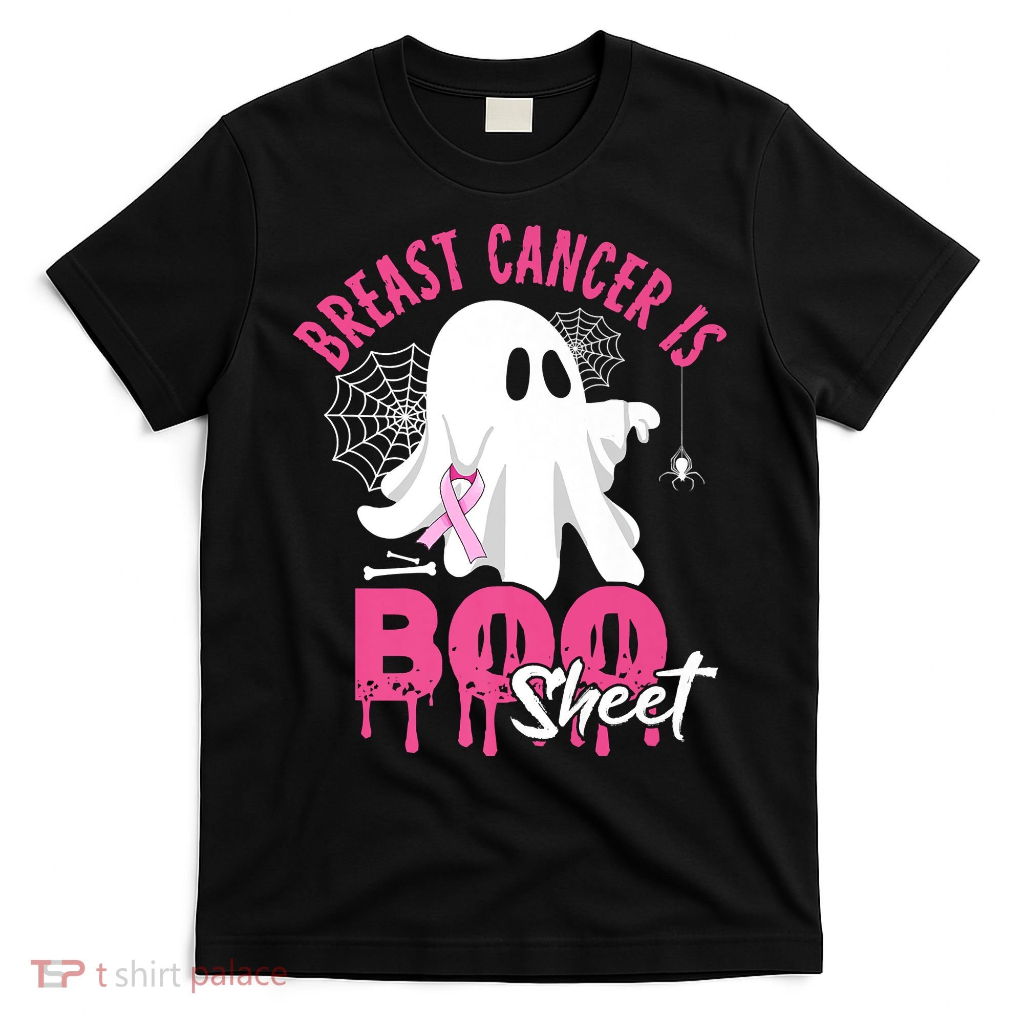 Breast Cancer Is Boo Sheet Halloween Breast Cancer Awareness T-Shirt