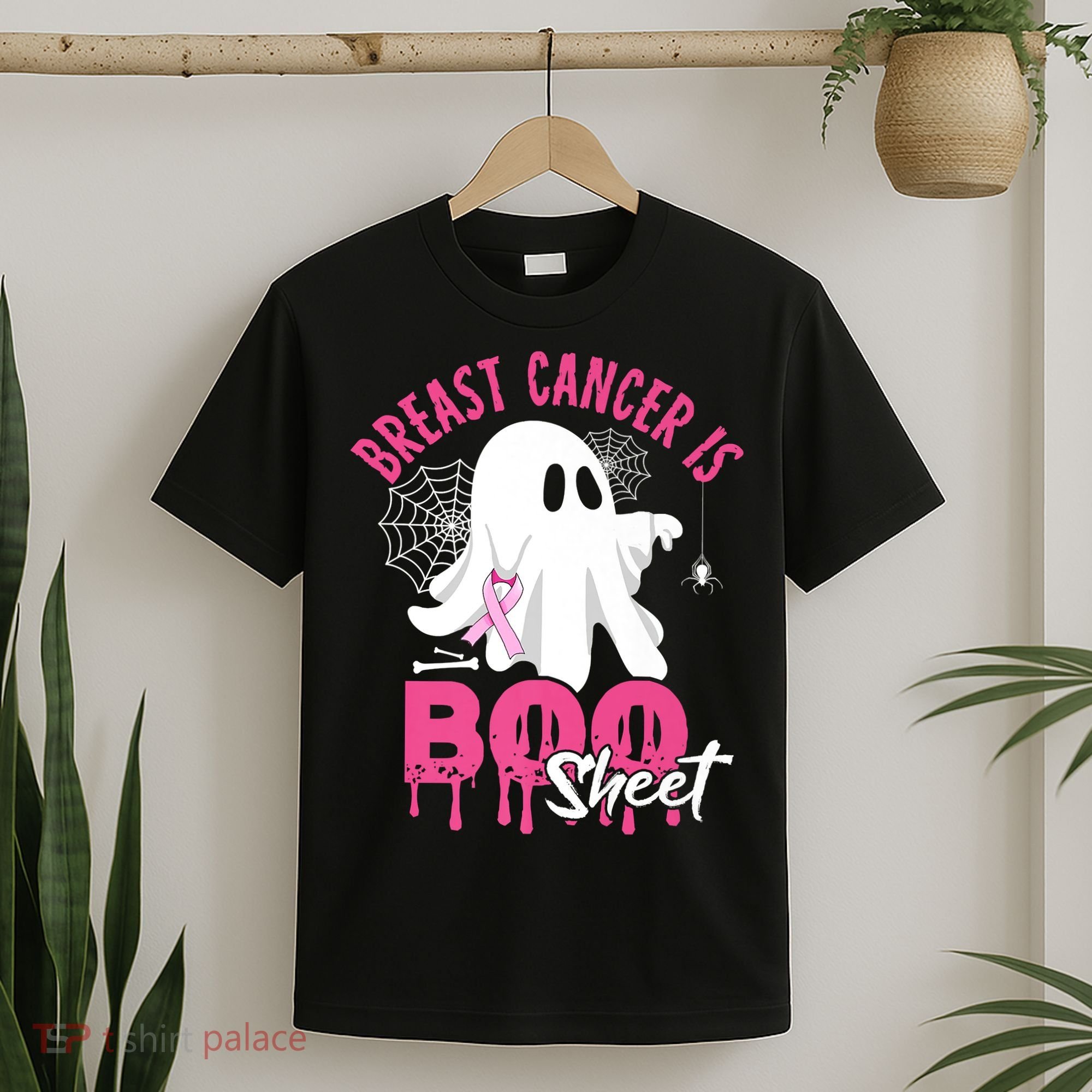 Breast Cancer Is Boo Sheet Halloween Breast Cancer Awareness T-Shirt