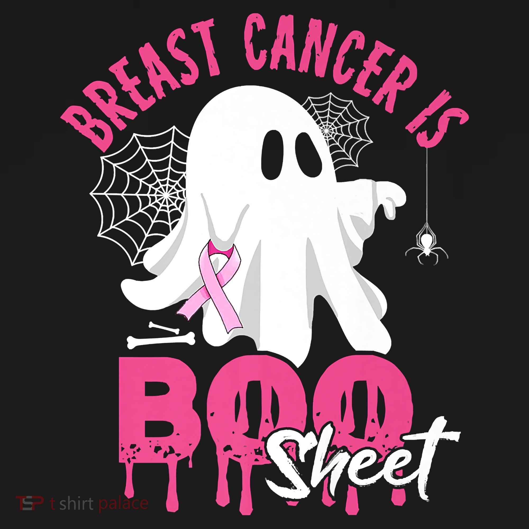 Breast Cancer Is Boo Sheet Halloween Breast Cancer Awareness T-Shirt