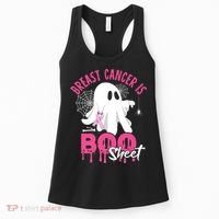 Breast Cancer Is Boo Sheet Halloween Breast Cancer Awareness Women's Tank Top thumb 0