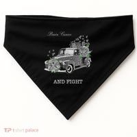 Brain Cancer Is A Journey Brain Cancer Awareness Gift USA-Made Doggie Bandana thumb 0