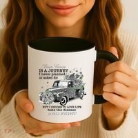Brain Cancer Is A Journey Brain Cancer Awareness Gift Coffee Mug thumb 3