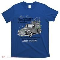 Brain Cancer Is A Journey Brain Cancer Awareness Gift T-Shirt thumb 0