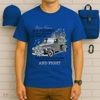 Brain Cancer Is A Journey Brain Cancer Awareness Gift T-Shirt thumb 6