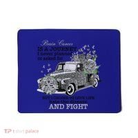 Brain Cancer Is A Journey Brain Cancer Awareness Gift Mousepad thumb 0
