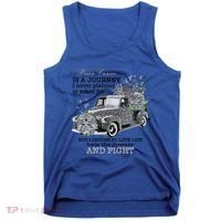 Brain Cancer Is A Journey Brain Cancer Awareness Gift Tank Top thumb 0