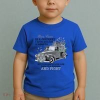Brain Cancer Is A Journey Brain Cancer Awareness Gift Toddler T-Shirt thumb 2