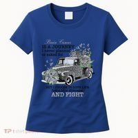 Brain Cancer Is A Journey Brain Cancer Awareness Gift Women's T-Shirt thumb 0