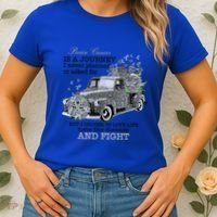 Brain Cancer Is A Journey Brain Cancer Awareness Gift Women's T-Shirt thumb 2