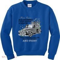 Brain Cancer Is A Journey Brain Cancer Awareness Gift Kids Sweatshirt thumb 0