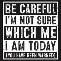 Be Careful I'm Not Sure Which Me I Am Today You Have Been Warned Bucket Hat thumb 4