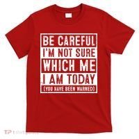 Be Careful I'm Not Sure Which Me I Am Today You Have Been Warned T-Shirt thumb 0