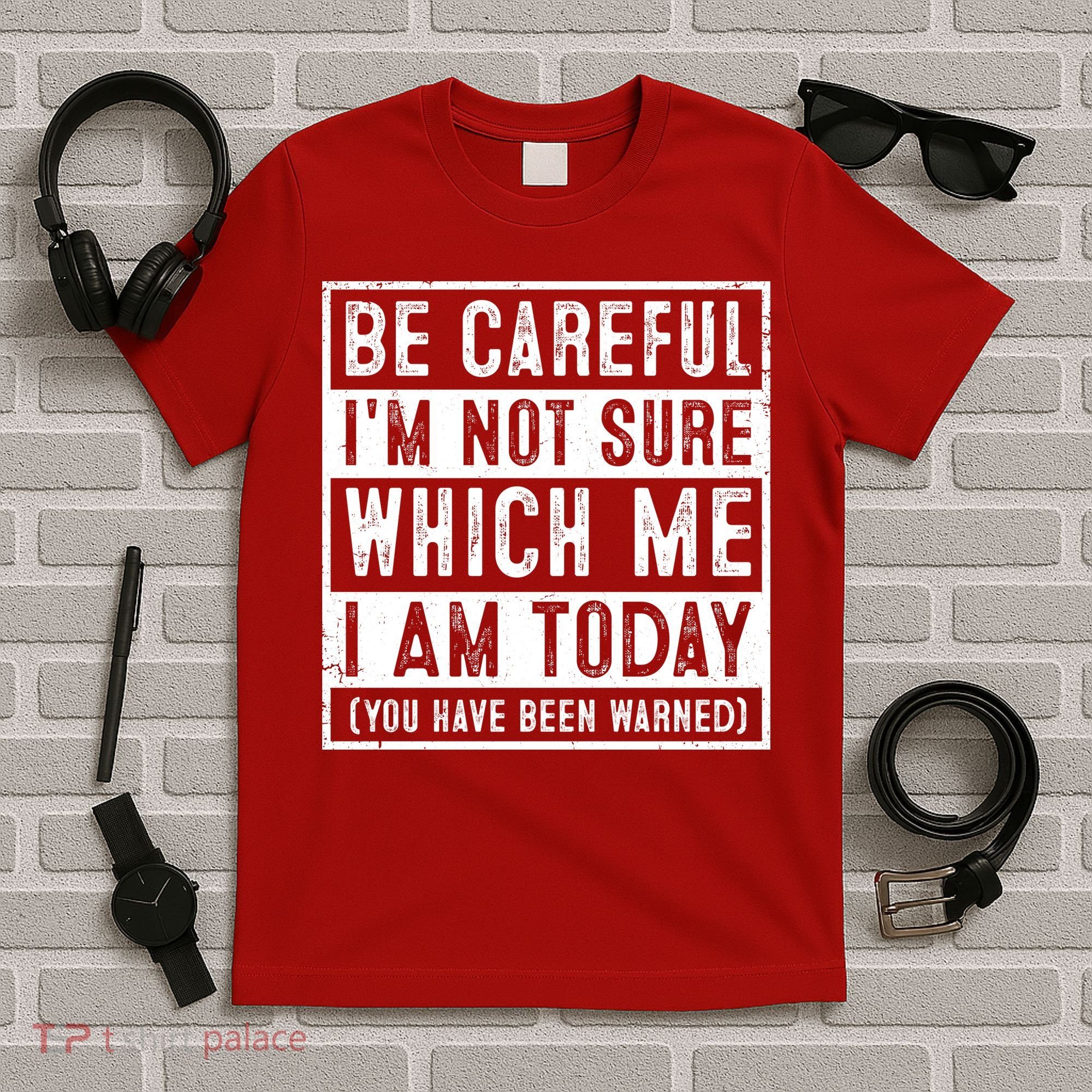 Be Careful I'm Not Sure Which Me I Am Today You Have Been Warned T-Shirt
