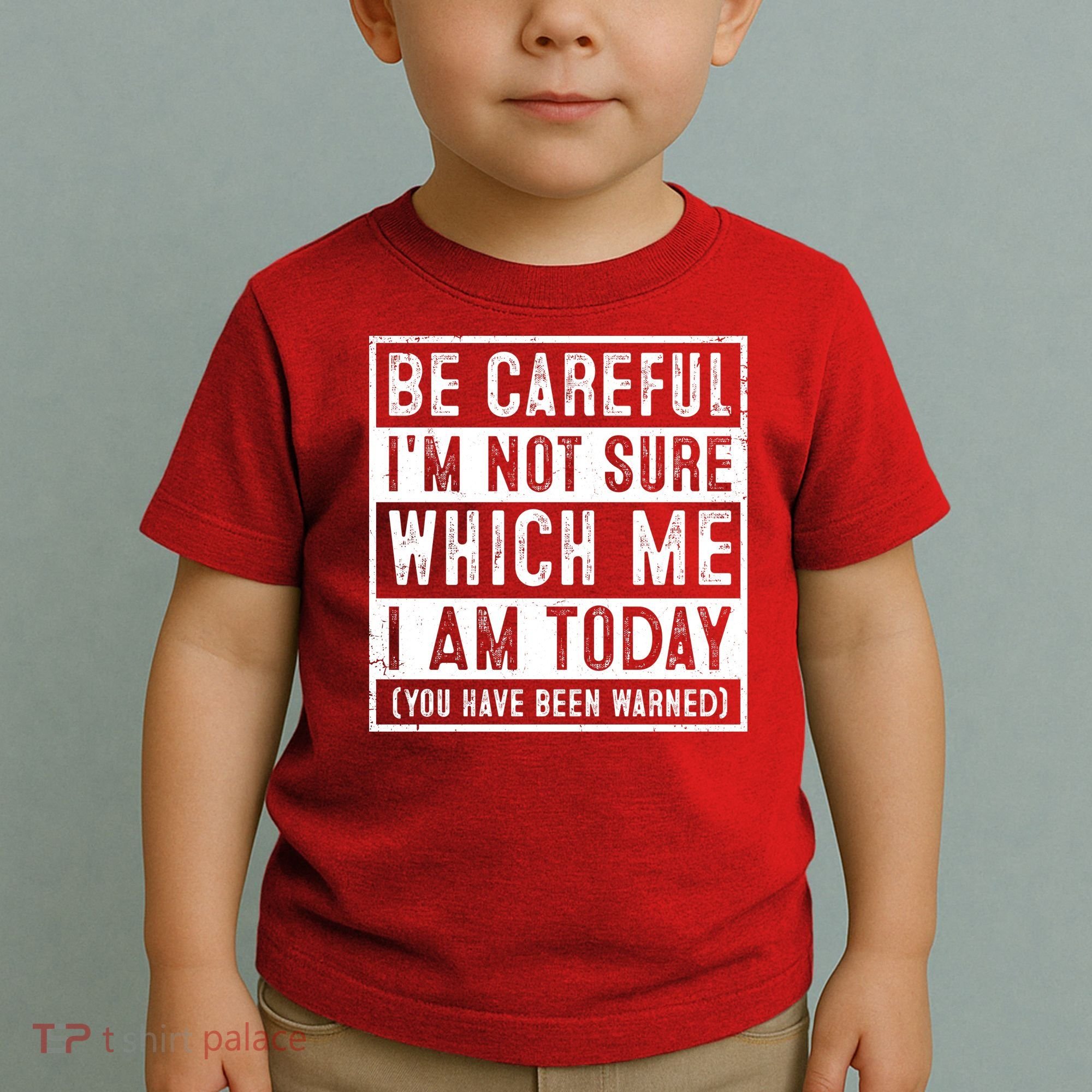 Be Careful I'm Not Sure Which Me I Am Today You Have Been Warned Toddler T-Shirt