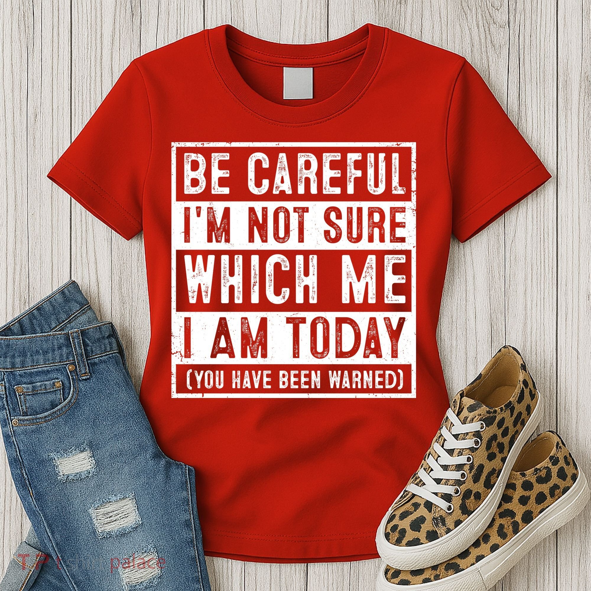 Be Careful I'm Not Sure Which Me I Am Today You Have Been Warned Women's T-Shirt