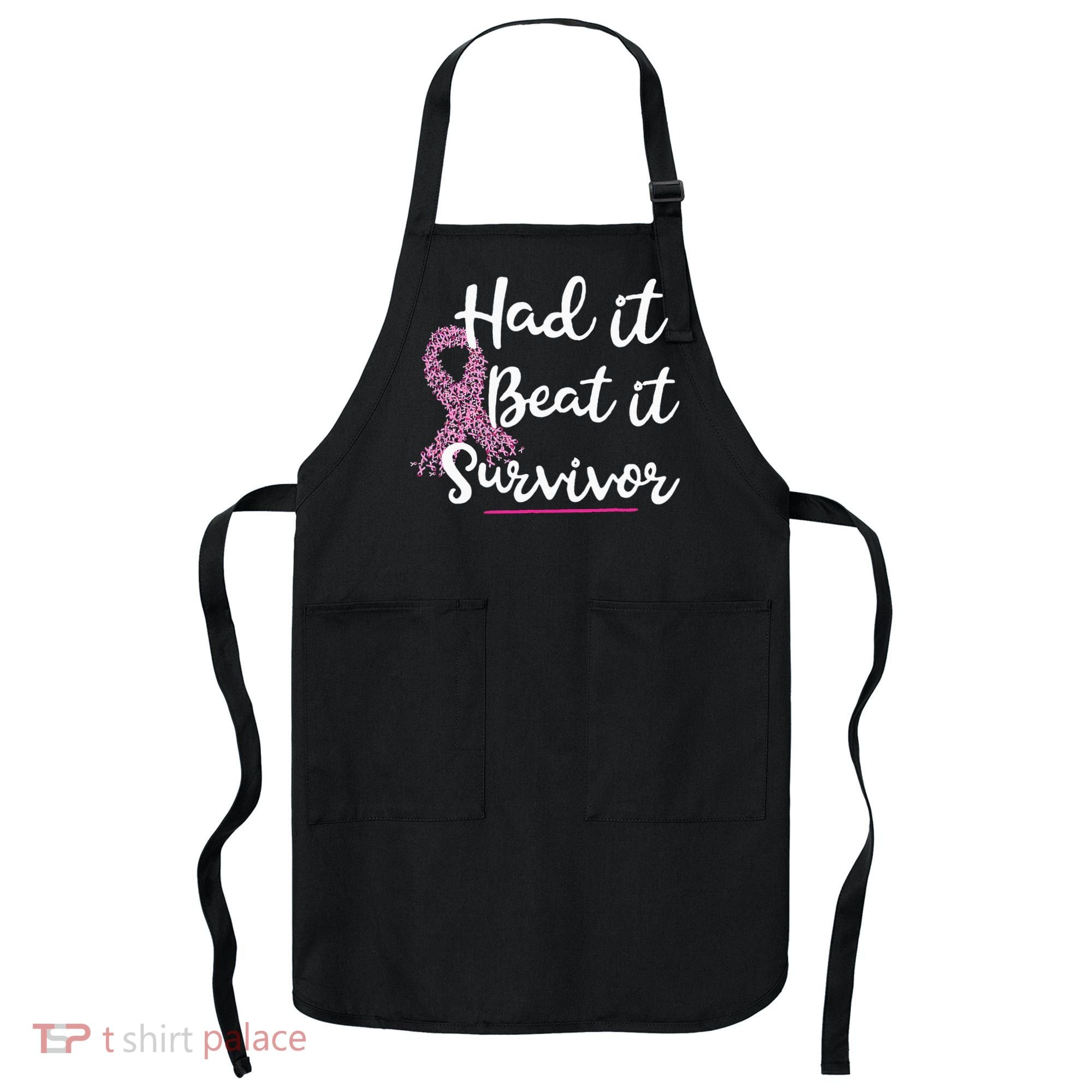 Breast Cancer I Had It I Beat It Survivor Pink Ribbon Gift Apron