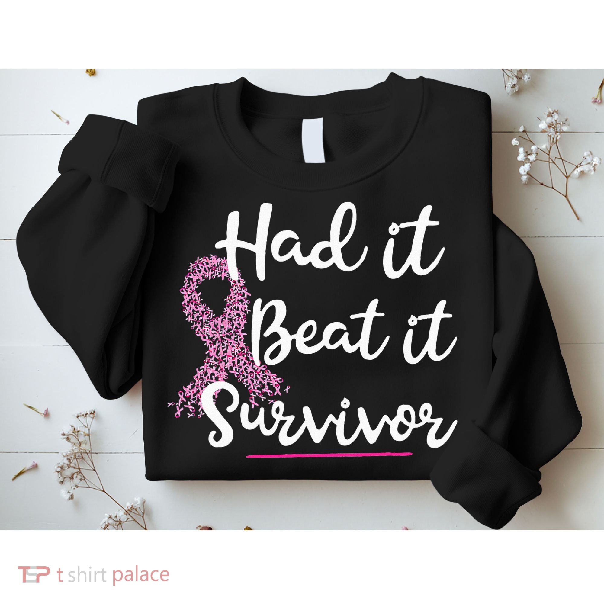 Breast Cancer I Had It I Beat It Survivor Pink Ribbon Gift Sweatshirt