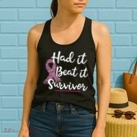 Breast Cancer I Had It I Beat It Survivor Pink Ribbon Gift Women's Tank Top thumb 2