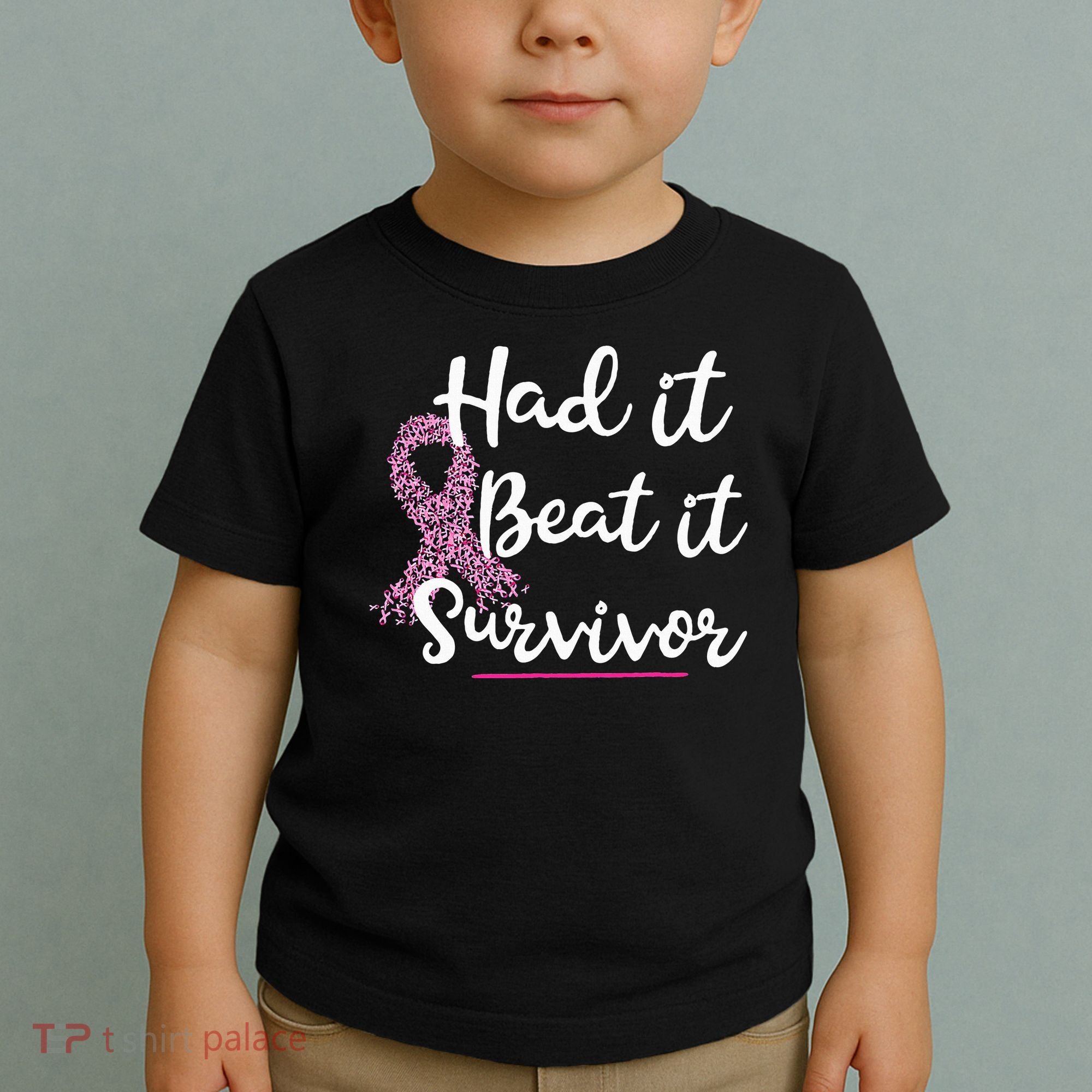 Breast Cancer I Had It I Beat It Survivor Pink Ribbon Gift Toddler T-Shirt
