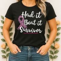 Breast Cancer I Had It I Beat It Survivor Pink Ribbon Gift Women's T-Shirt thumb 2