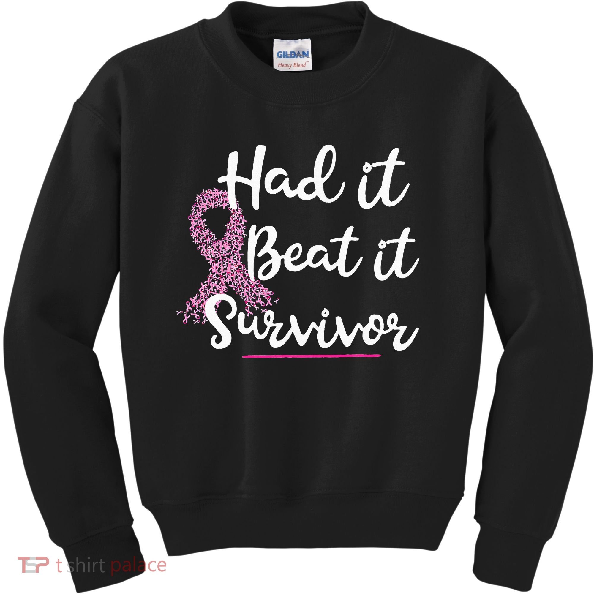Breast Cancer I Had It I Beat It Survivor Pink Ribbon Gift Kids Sweatshirt