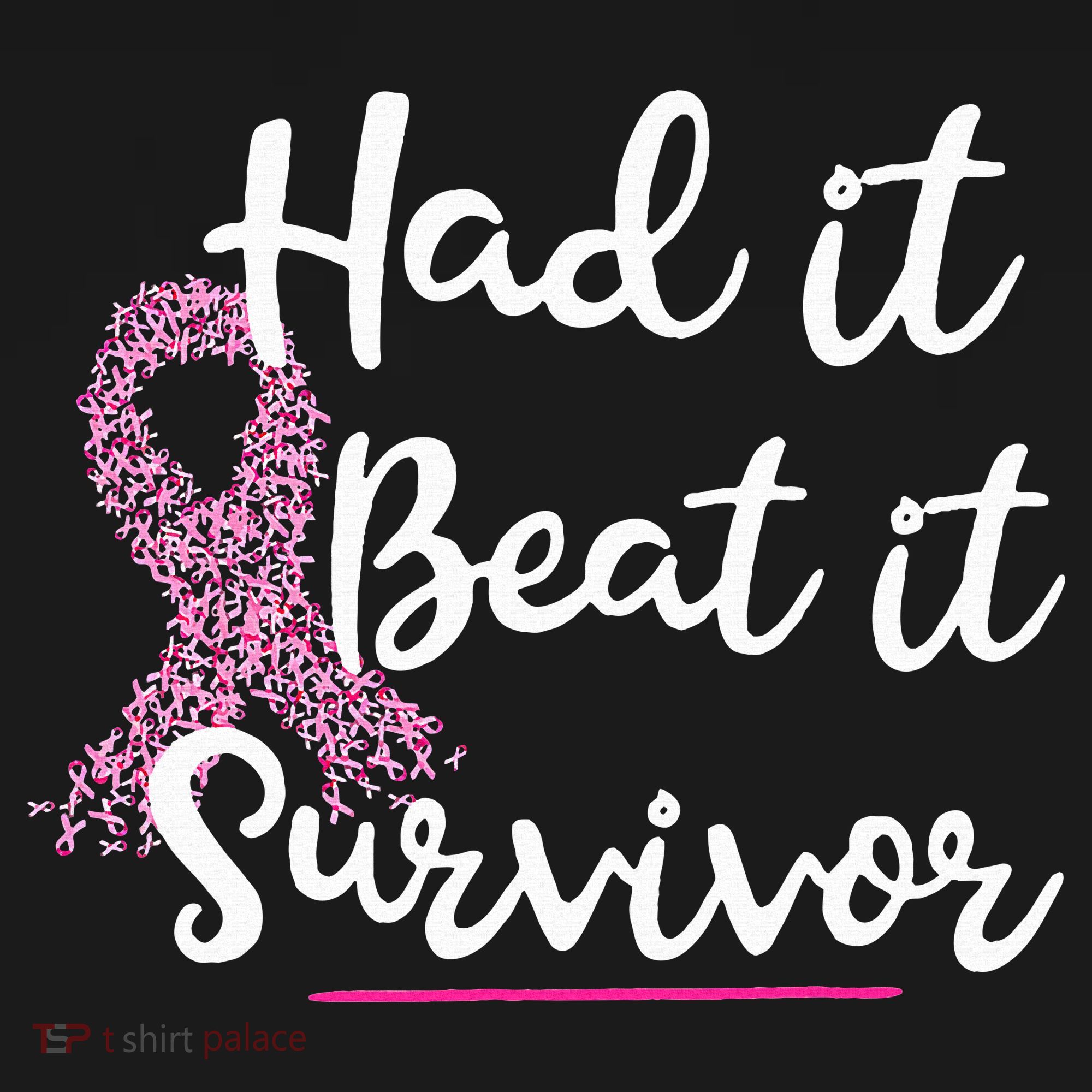 Breast Cancer I Had It I Beat It Survivor Pink Ribbon Gift Kids T-Shirt