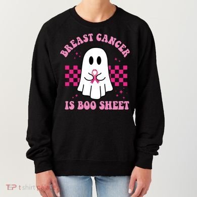 Breast Cancer Is Boo Sheet October Awareness Women's Sweatshirt