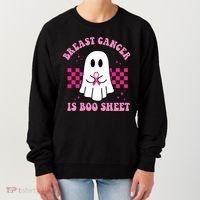 Breast Cancer Is Boo Sheet October Awareness Women's Sweatshirt thumb 0