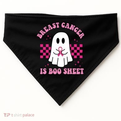 Breast Cancer Is Boo Sheet October Awareness USA-Made Doggie Bandana