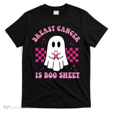 Breast Cancer Is Boo Sheet October Awareness T-Shirt
