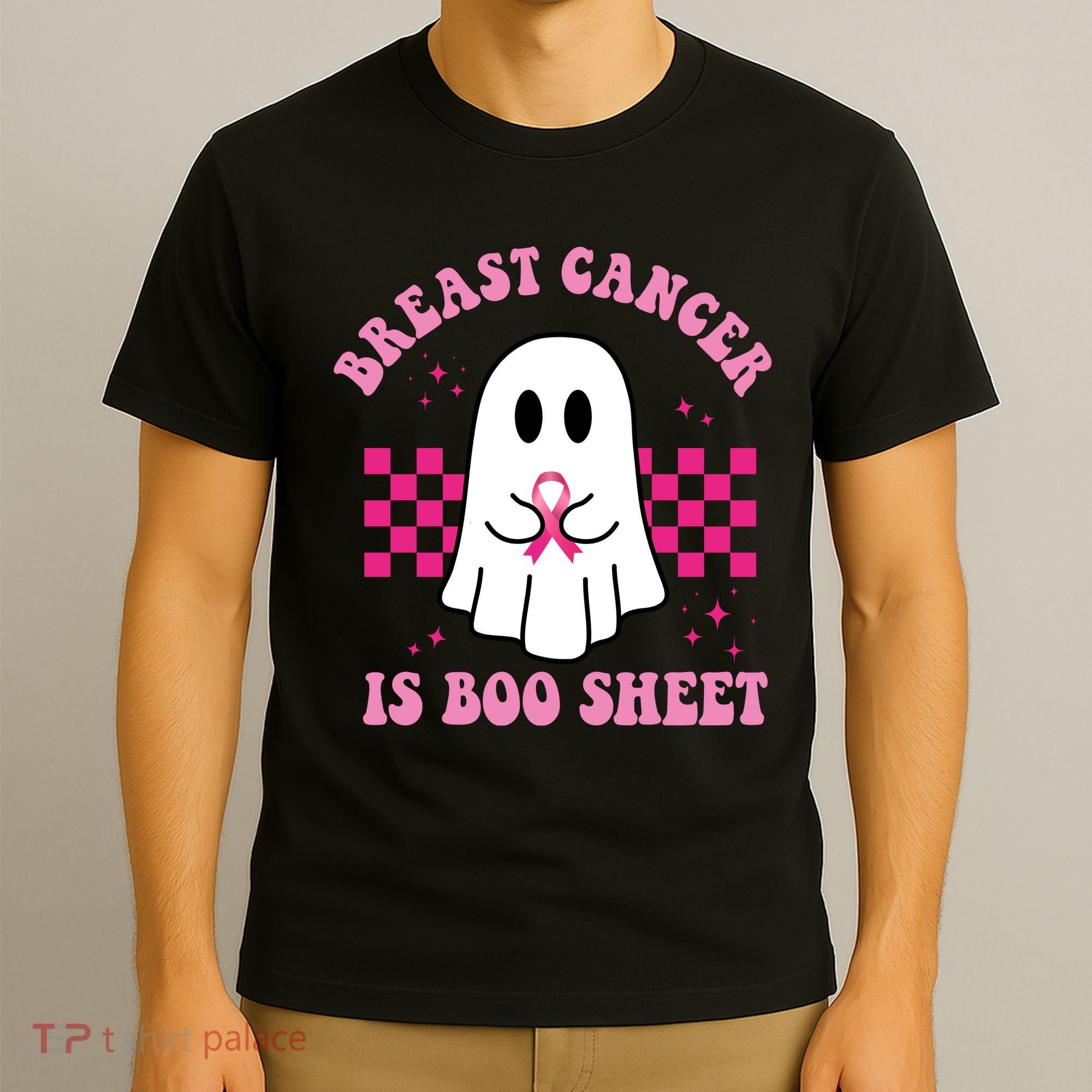 Breast Cancer Is Boo Sheet October Awareness T-Shirt