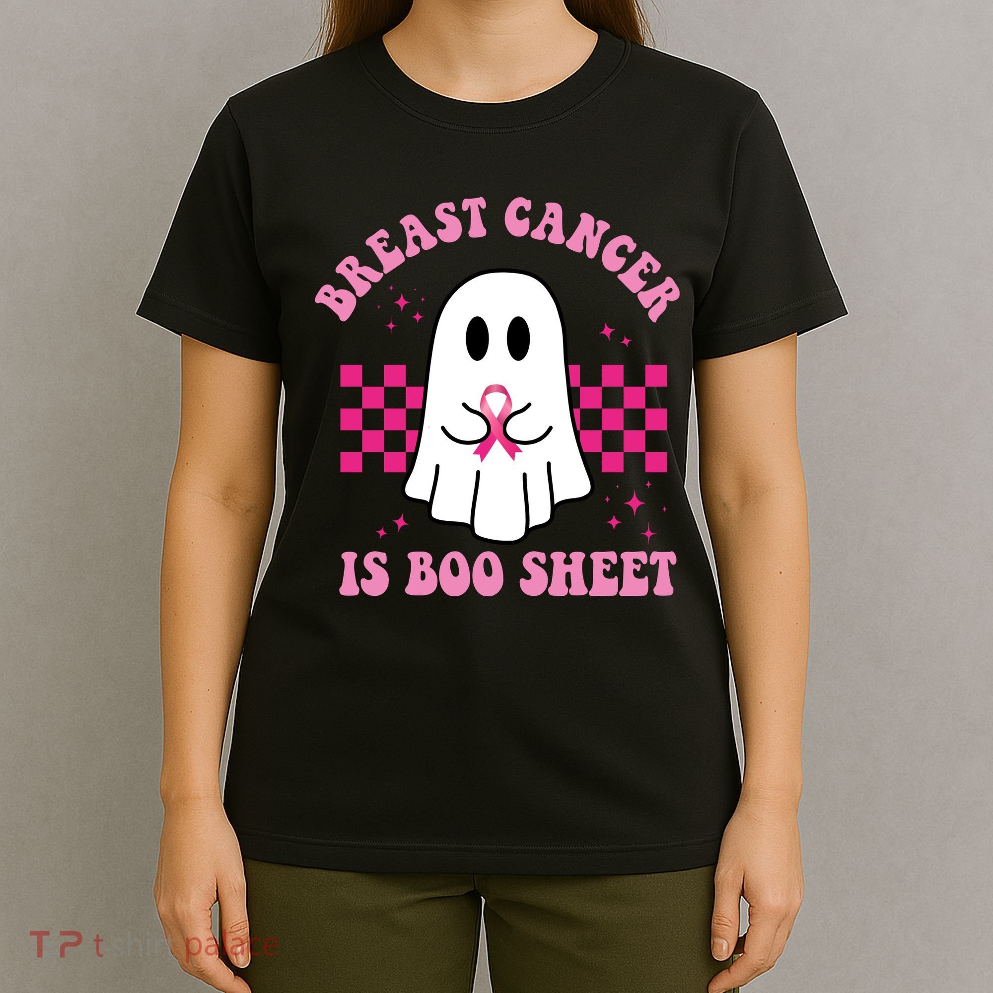 Breast Cancer Is Boo Sheet October Awareness T-Shirt