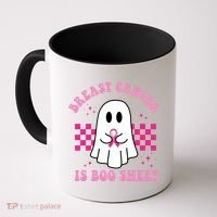 Breast Cancer Is Boo Sheet October Awareness Coffee Mug thumb 0